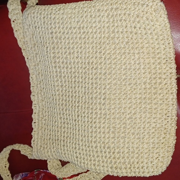 Cappelli Vintage Tropical Straw Bag With Palm Trees & Island - Picture 3 of 5